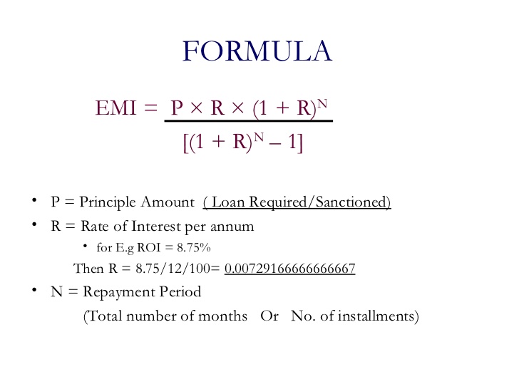 EMI Formula