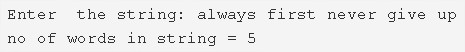 C Program Count Number Of Words In A String