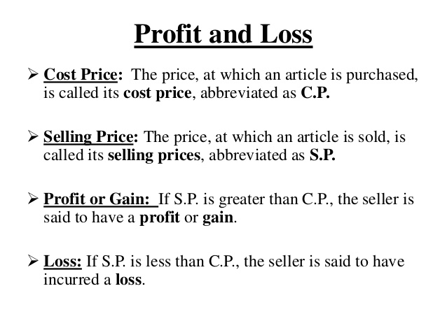 C Program To Calculate Profit or Loss